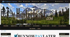 Desktop Screenshot of hinterlandoutfitters.com